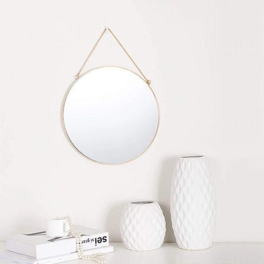 Hanging Round Wall Mirror – Stylish Home Décor Accent