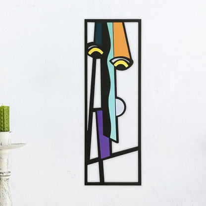 Abstract Human Face Wall Paintings
