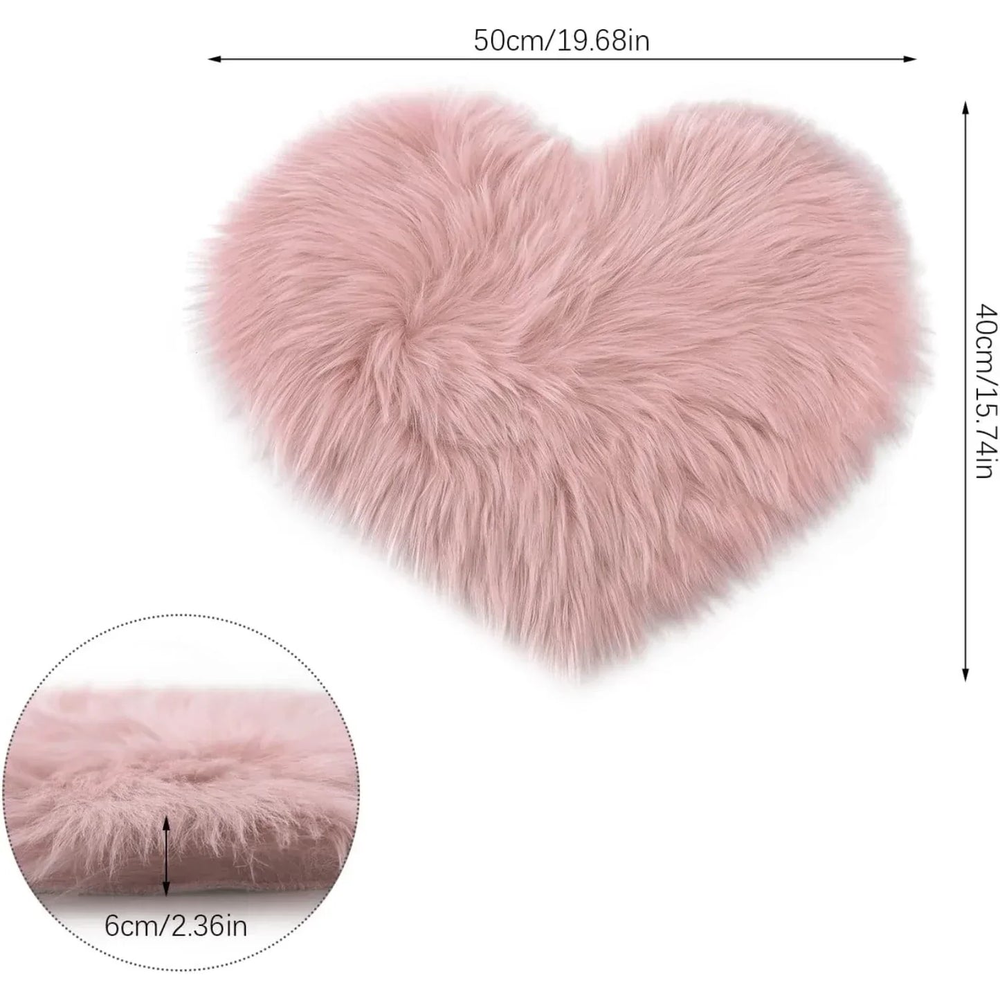 Heart Shape Soft Rug