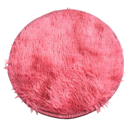 Plush Round Rug Mat Fluff