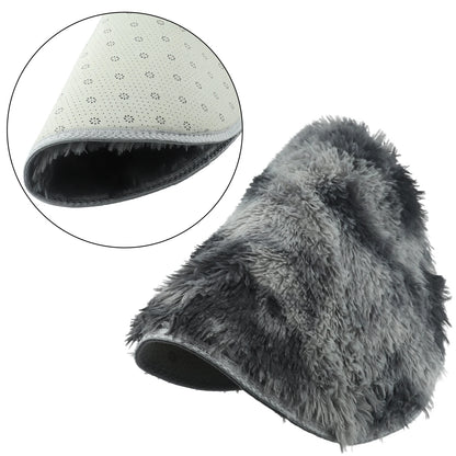 Plush Round Rug Mat Fluff