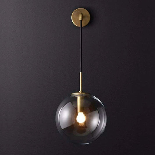 Nordic Glass Ball Wall Light for Living Room Interior Bedroom Wall