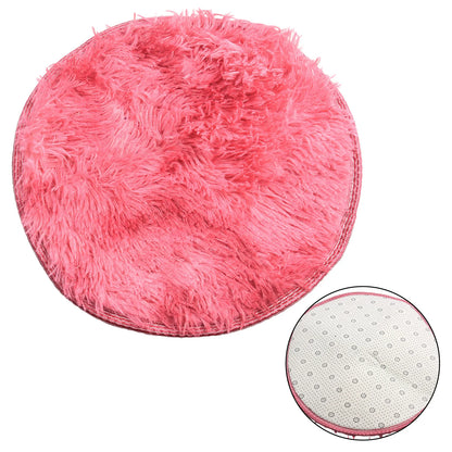 Plush Round Rug Mat Fluff