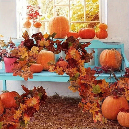 Artificial Maple Leaf Garland