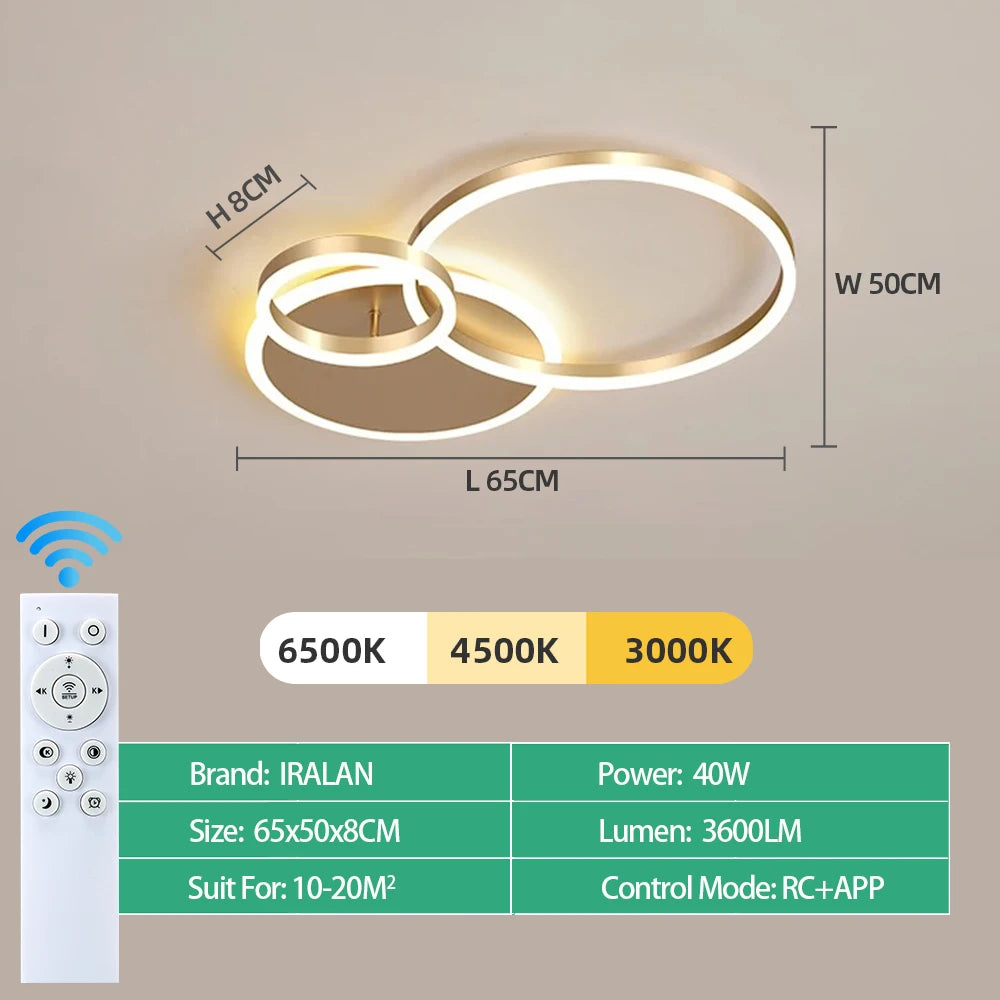 Luminex Modern LED Ceiling Chandelier