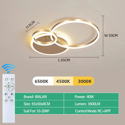 Luminex Modern LED Ceiling Chandelier