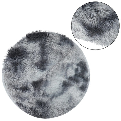 Plush Round Rug Mat Fluff