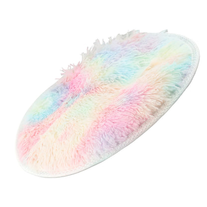Plush Round Rug Mat Fluff
