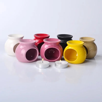 Porcelain Aromatherapy Oil Burner – Elegant Essential Oil Diffuser