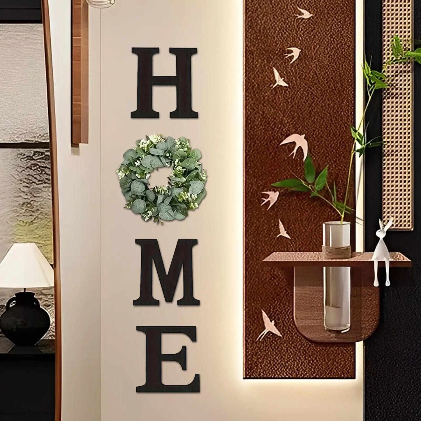 Home Letter Wall Sign Wooden