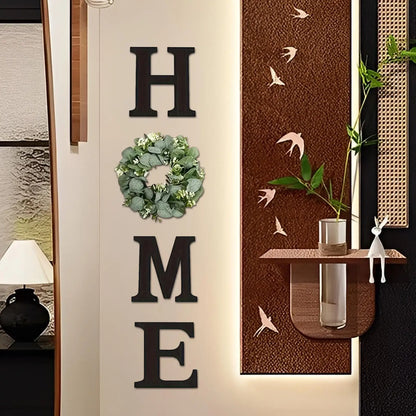 Home Letter Wall Sign Wooden
