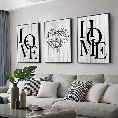 Diamond Heart Letter Canvas – Personalized Glitter Wall Art