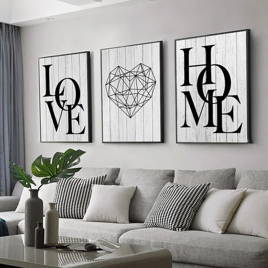 Diamond Heart Letter Canvas – Personalized Glitter Wall Art