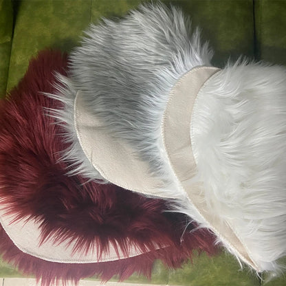 Heart-Shaped Plush Rug