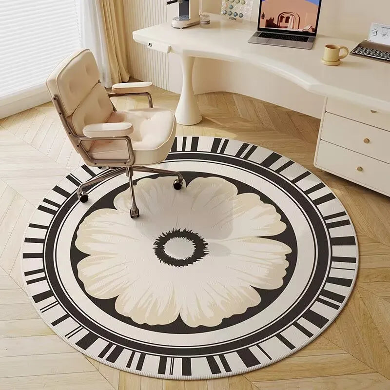 Round Non-Slip Play Area Rug