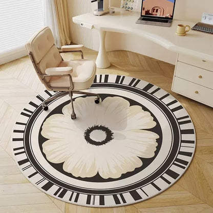 Round Non-Slip Play Area Rug