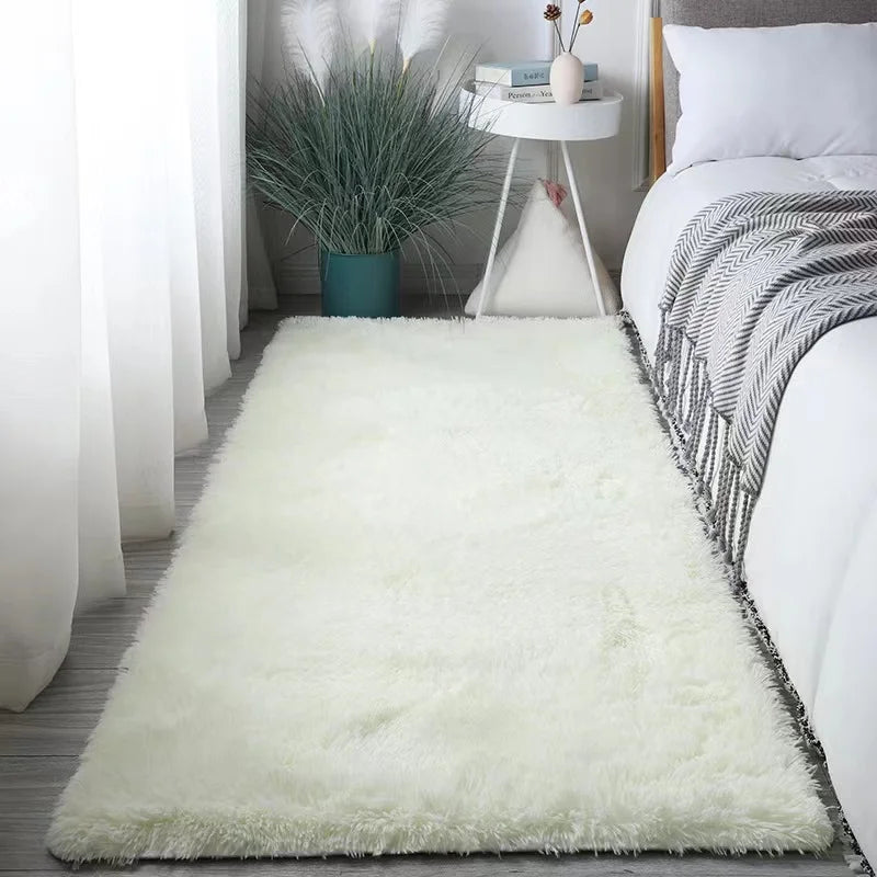 Silk Wool Bedroom Rug