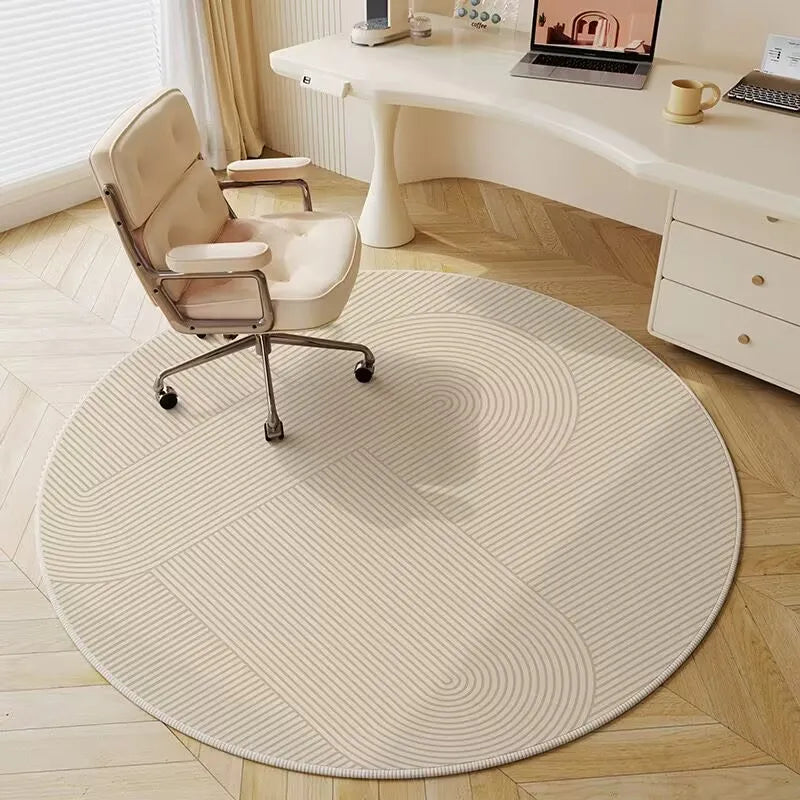 Round Non-Slip Play Area Rug