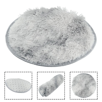 Plush Round Rug Mat Fluff