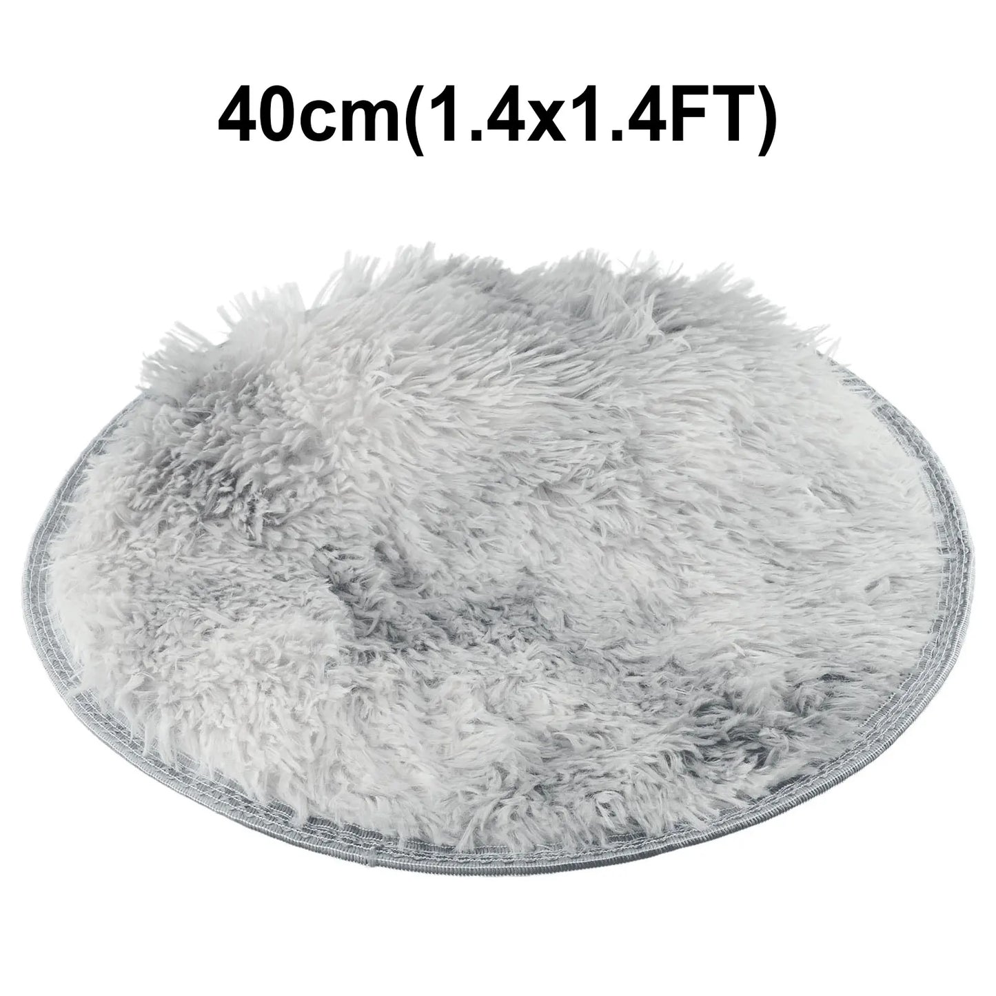 Plush Round Rug Mat Fluff