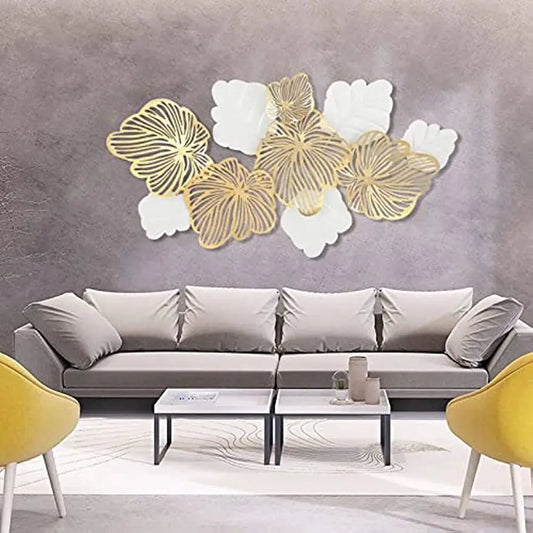 3D Metal Flower Wall Decor Art
