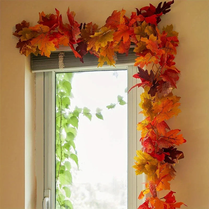 Artificial Maple Leaf Garland