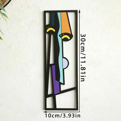 Abstract Human Face Wall Paintings