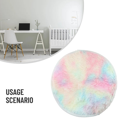Plush Round Rug Mat Fluff