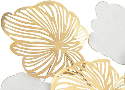 3D Metal Flower Wall Decor Art