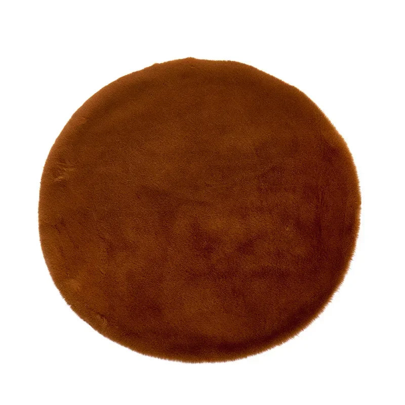 Colorful Round Shaggy Area Rug