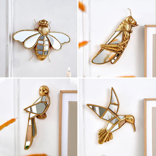 Gold Animal Wall Hanging – Elegant Wildlife Home Décor