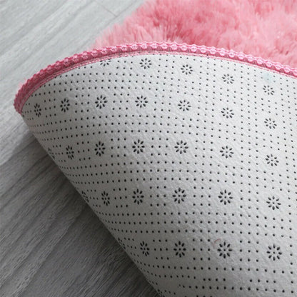 Plush Round Rug Mat Fluff