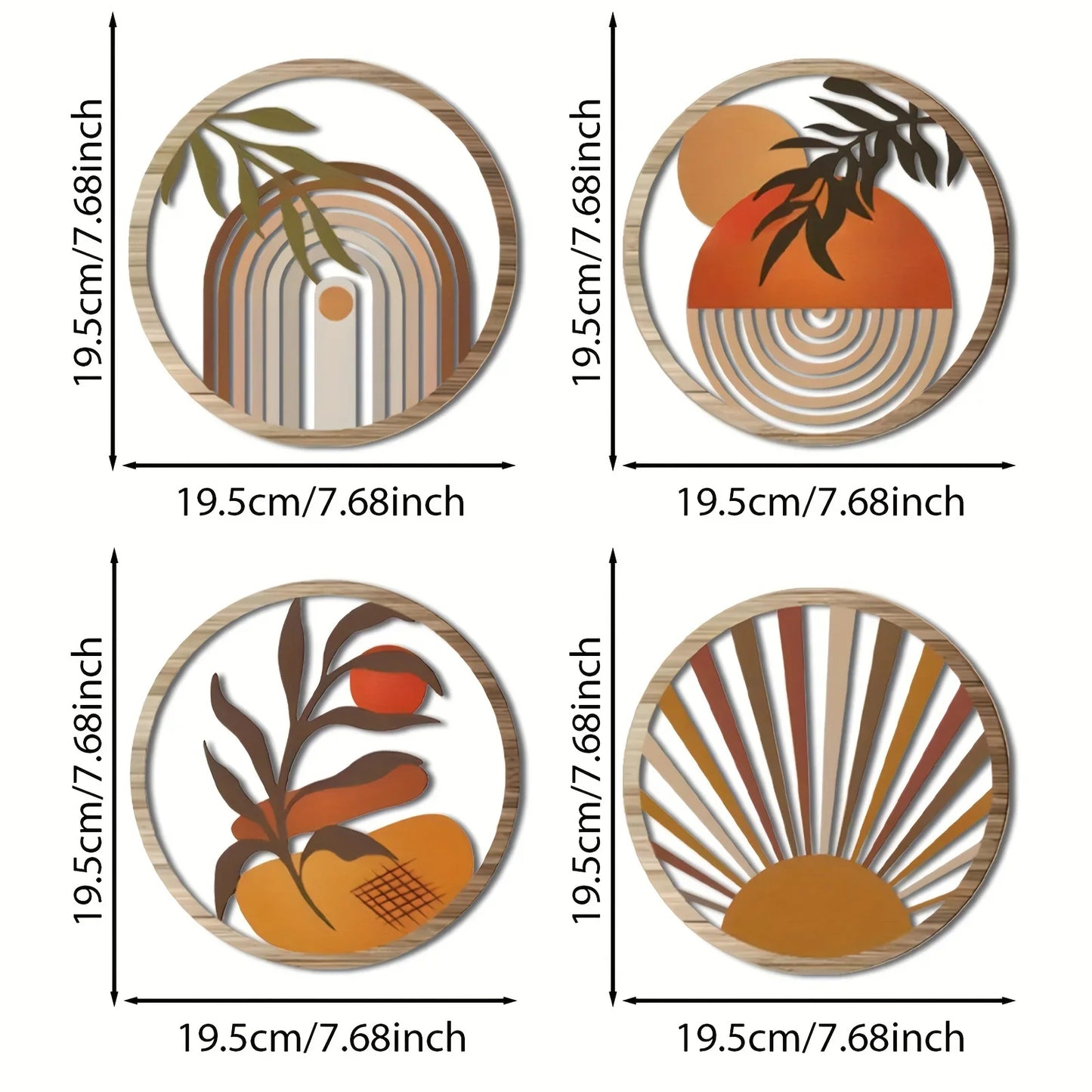 Bohemian Wooden Wall Art Set