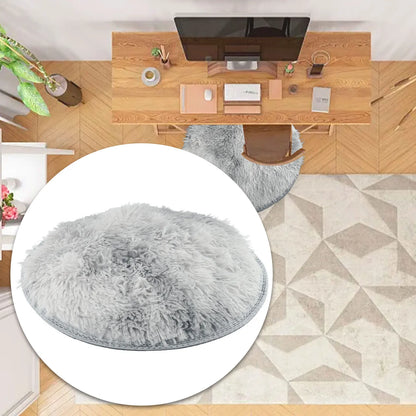 Plush Round Rug Mat Fluff