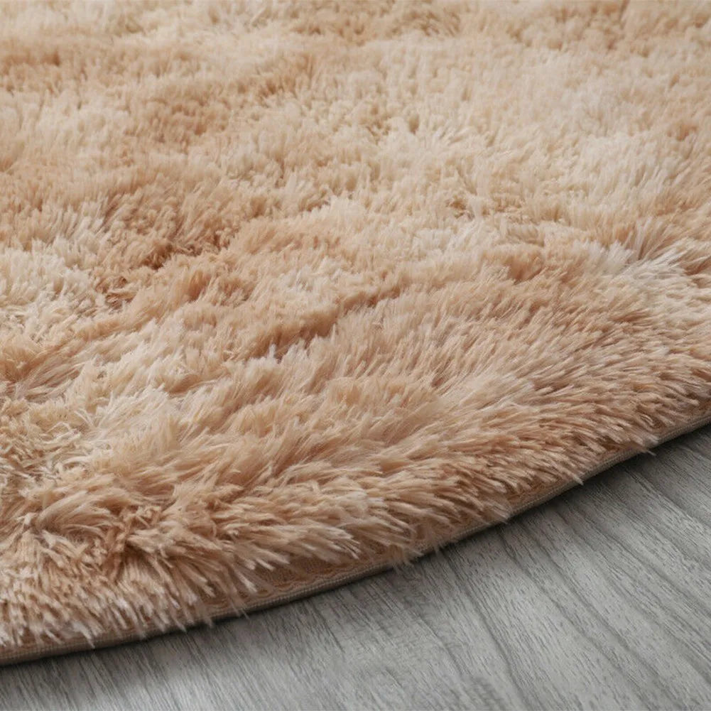 Plush Round Rug Mat Fluff