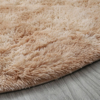 Plush Round Rug Mat Fluff