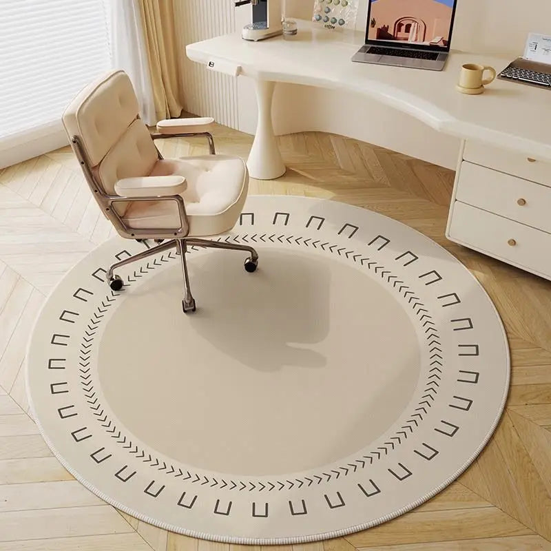 Round Non-Slip Play Area Rug