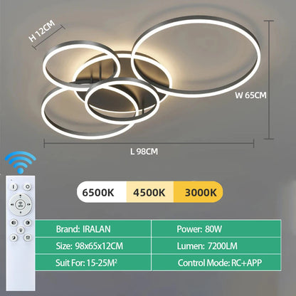Luminex Modern LED Ceiling Chandelier