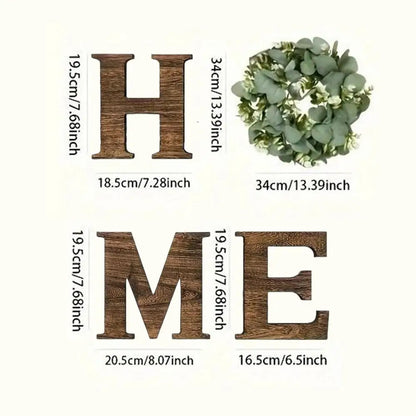HavenLeaf™ Wooden “HOME” Wall Sign