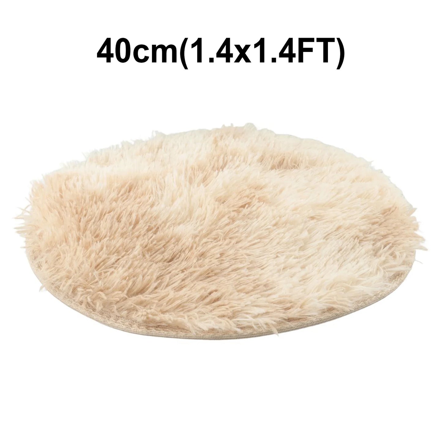 Plush Round Rug Mat Fluff