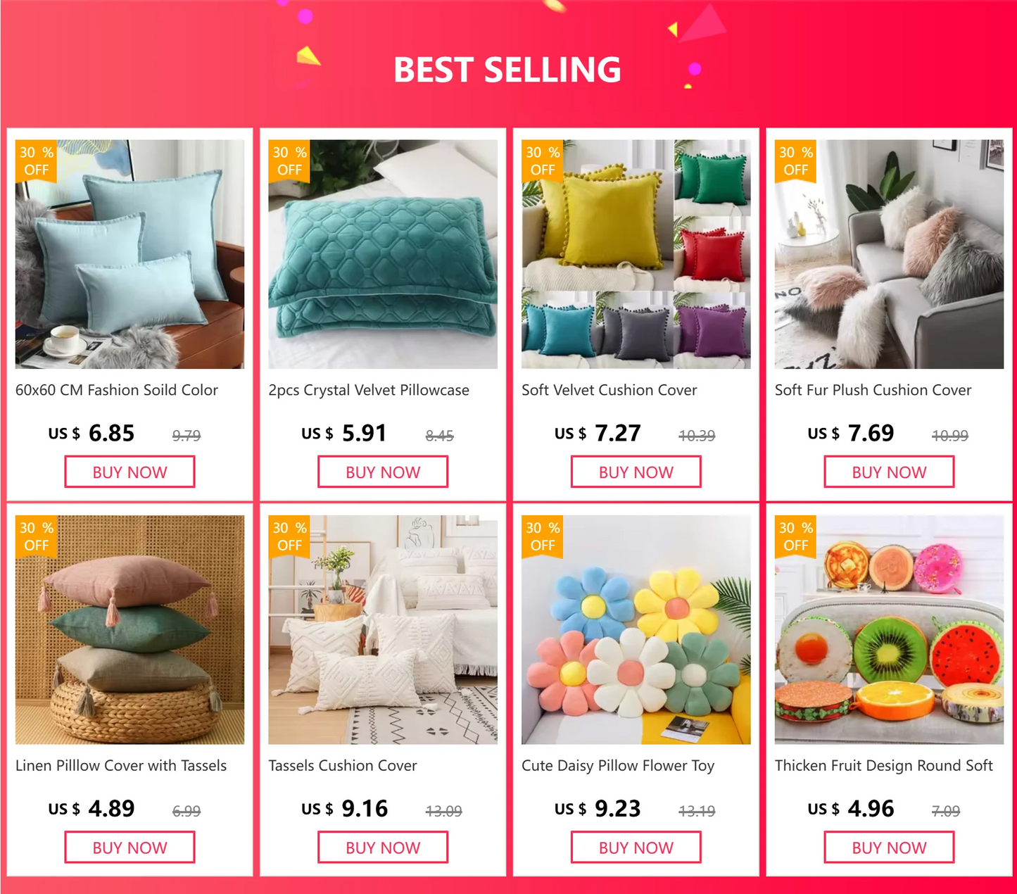 Colorful Round Shaggy Area Rug