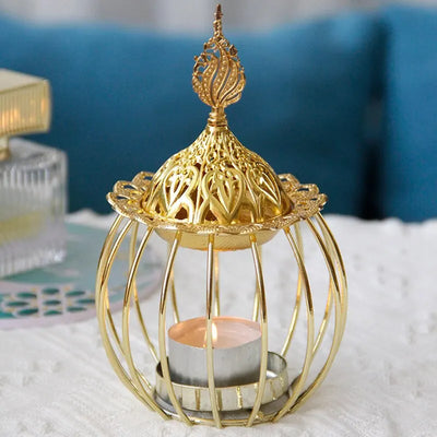 Arabian Gold Aromatherapy Oil Lamp – Luxury Home Decor