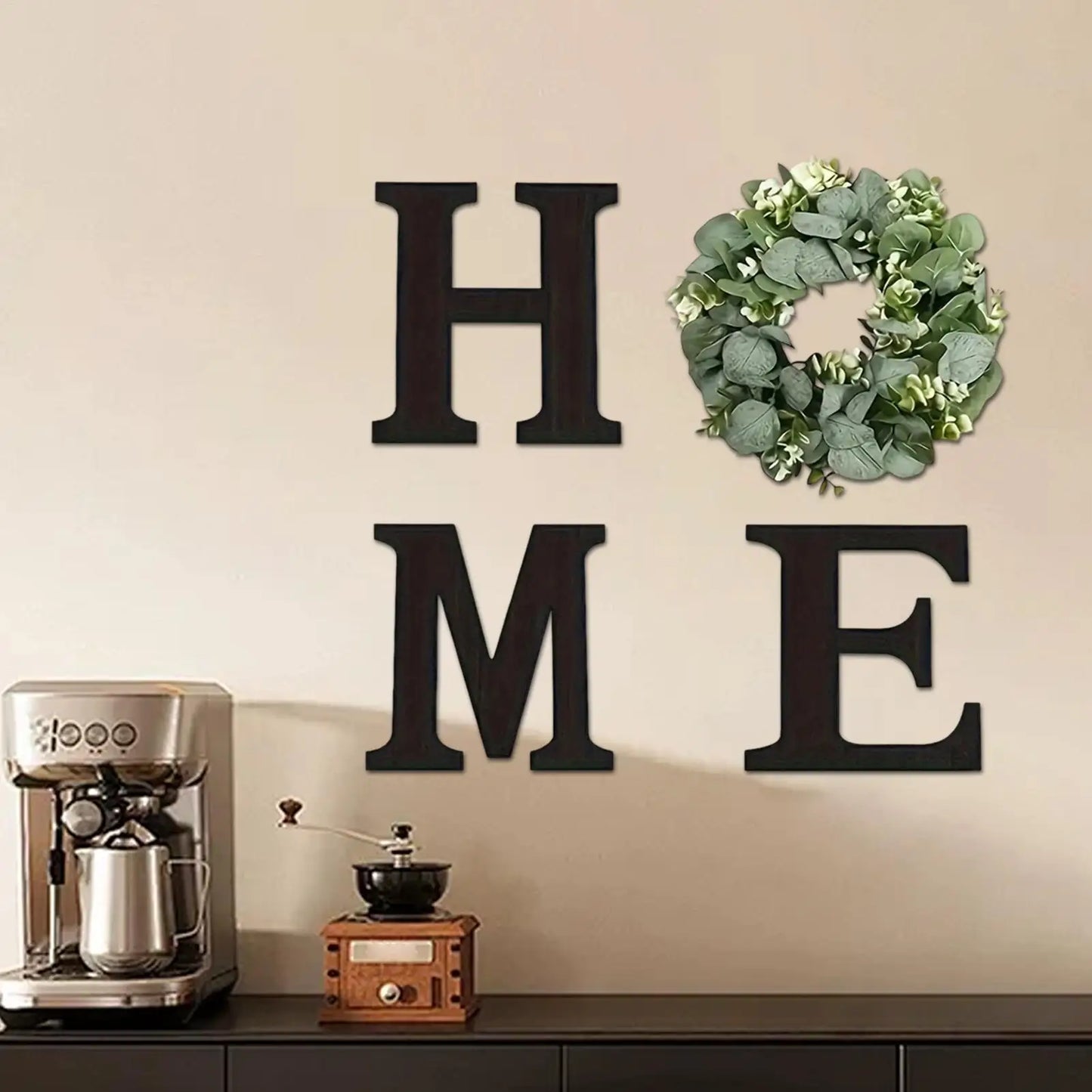 Home Letter Wall Sign Wooden
