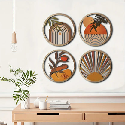 Bohemian Wooden Wall Art Set