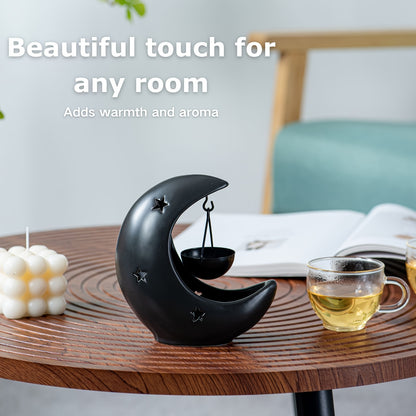 [Hot Selling Ceramic Candle Holder] Hot Selling Star and Moon Ceramic Candle Holder