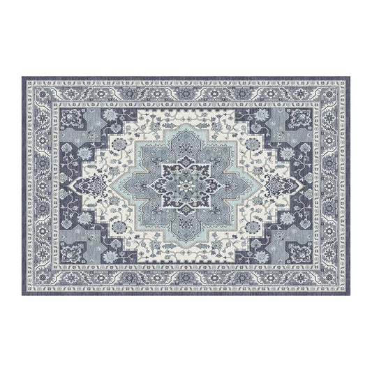 1PC Bohemian Vintage Watercolor Doormat - Non-Slip Soft Rug, 96x120Inches