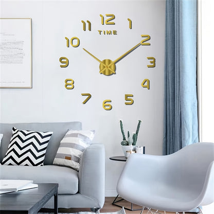 1pc DIY Butterfly-Inspired Glow-in-the-Dark Wall Clock Sticker