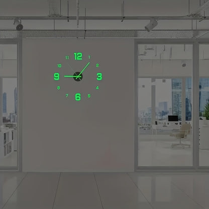 [Modern 3D Wall Clock] Modern 3D Illuminated Silent Wall Clock