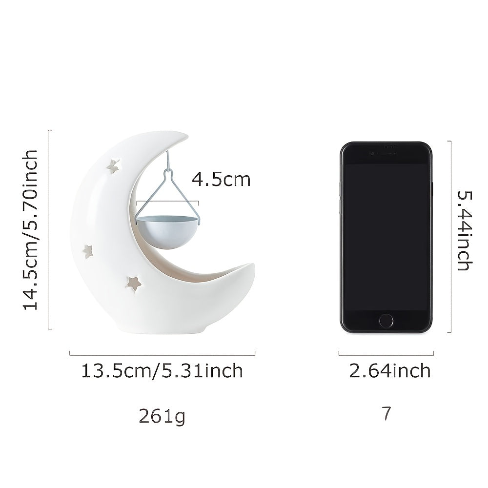 [Hot Selling Ceramic Candle Holder] Hot Selling Star and Moon Ceramic Candle Holder