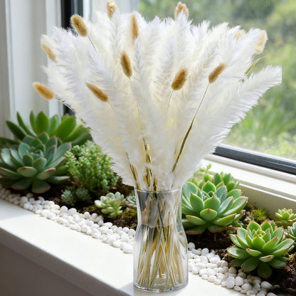 30pcs Dried Pampas Artificial Flowers